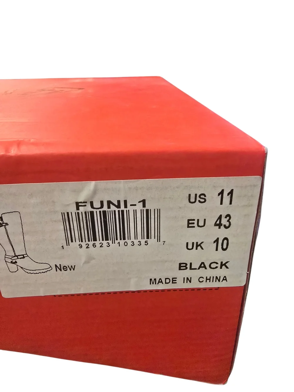Dream Pairs women’s tall black knee-high boots, Style FUNI-1, Size US 11 NIB